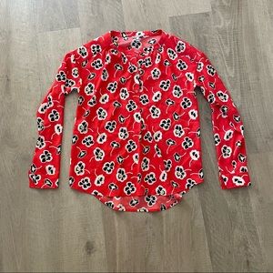 Juicy Couture Floral Blouse size S LIKE NEW